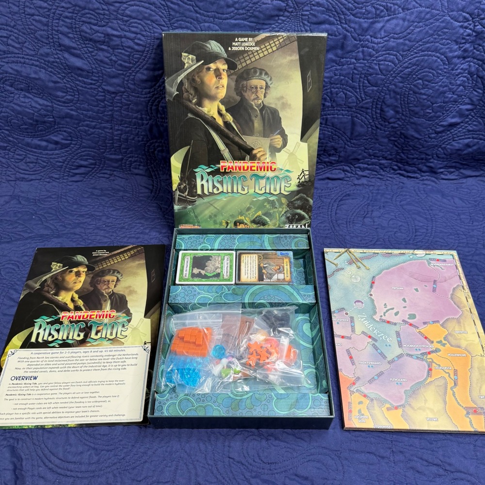 Pandemic Rising Tide Board Game Z-Man Games Standalone Survival Series Edition